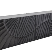 Tálalószekrény SCORPION 180 cm 3D függesztett fekete mangófa