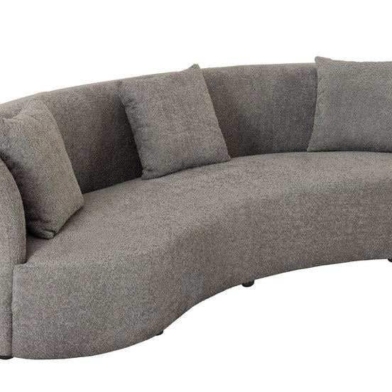 Kanapé ATELIER 230 cm háromszemélyes buklé szürke