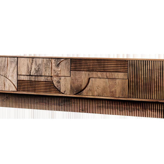 TV-szekrény ART DECO 200 cm 3D mangófa barna