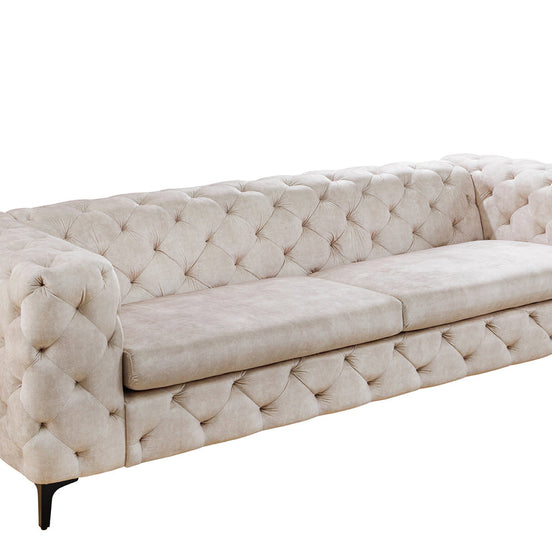 Kanapé MODERN BAROCK 235 cm bársony pezsgőszín