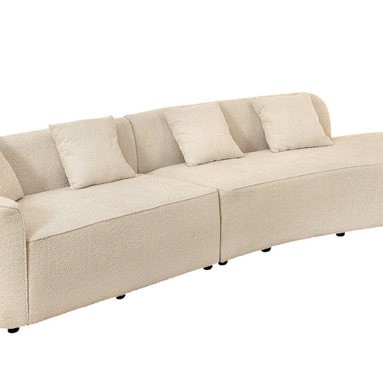 Kanapé ATELIER L 330 cm háromszemélyes XXL buklé bézs