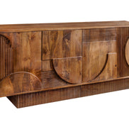 Tálalószekrény ART DECO 170 cm 3D mangófa barna