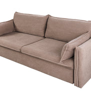 APARTMENT sofa bed 215 cm 3-seater corduroy taupe
