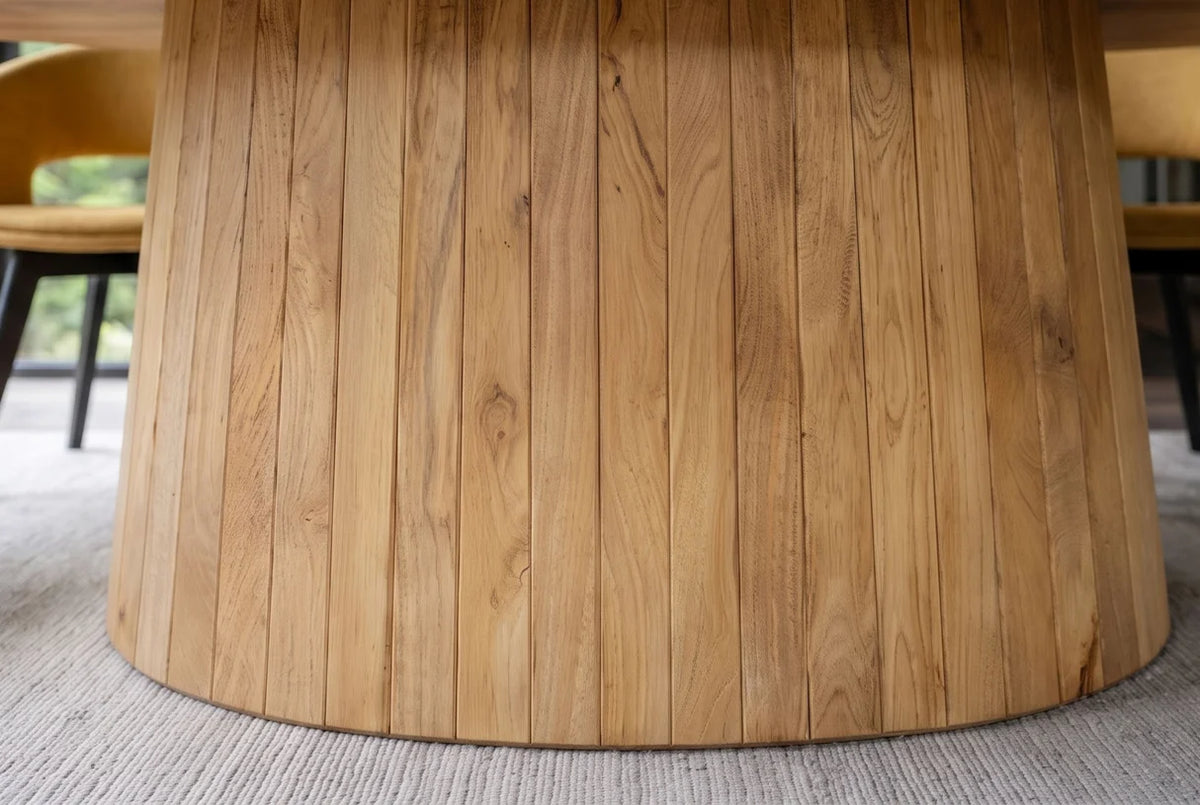 Étkezőasztal ART DECO 220 cm ovális asztallap mangófa
