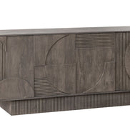 Tálalószekrény ART DECO 170 cm 3D mangófa szürke