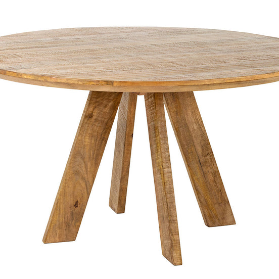 Dining table ART WOOD O 120cm round mango wood natural brown