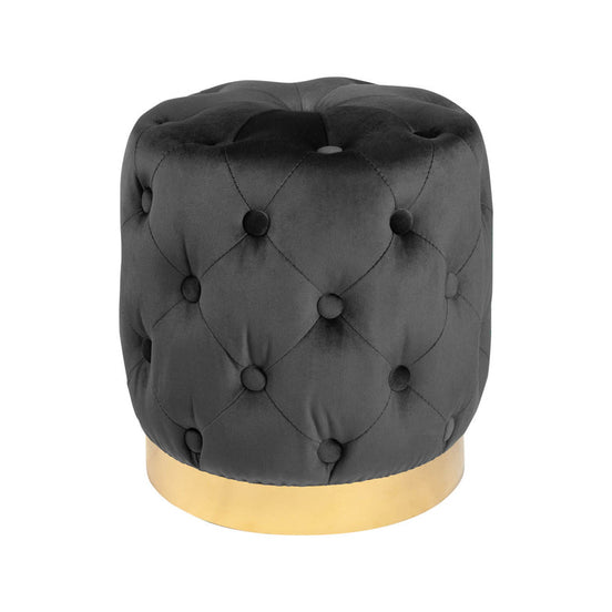 Lábtartó MODERN BAROCK 35 cm bársony fekete-arany