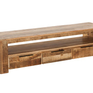 IRON CRAFT TV stand 170 cm industrial style mango wood natural