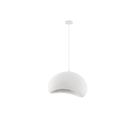 Aere single pendant lamp made of synthetic material, white