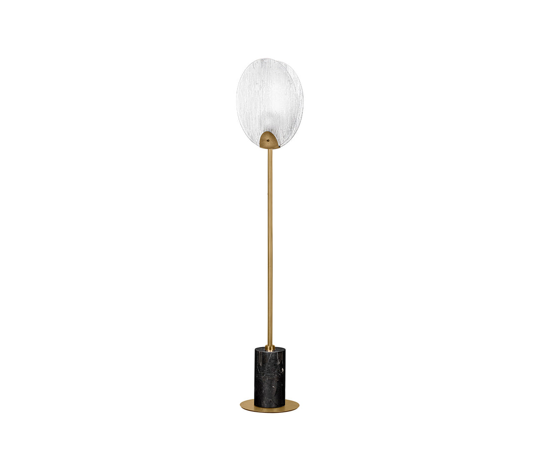 Shelina LED decorative floor lamp in modern style, matte gold color