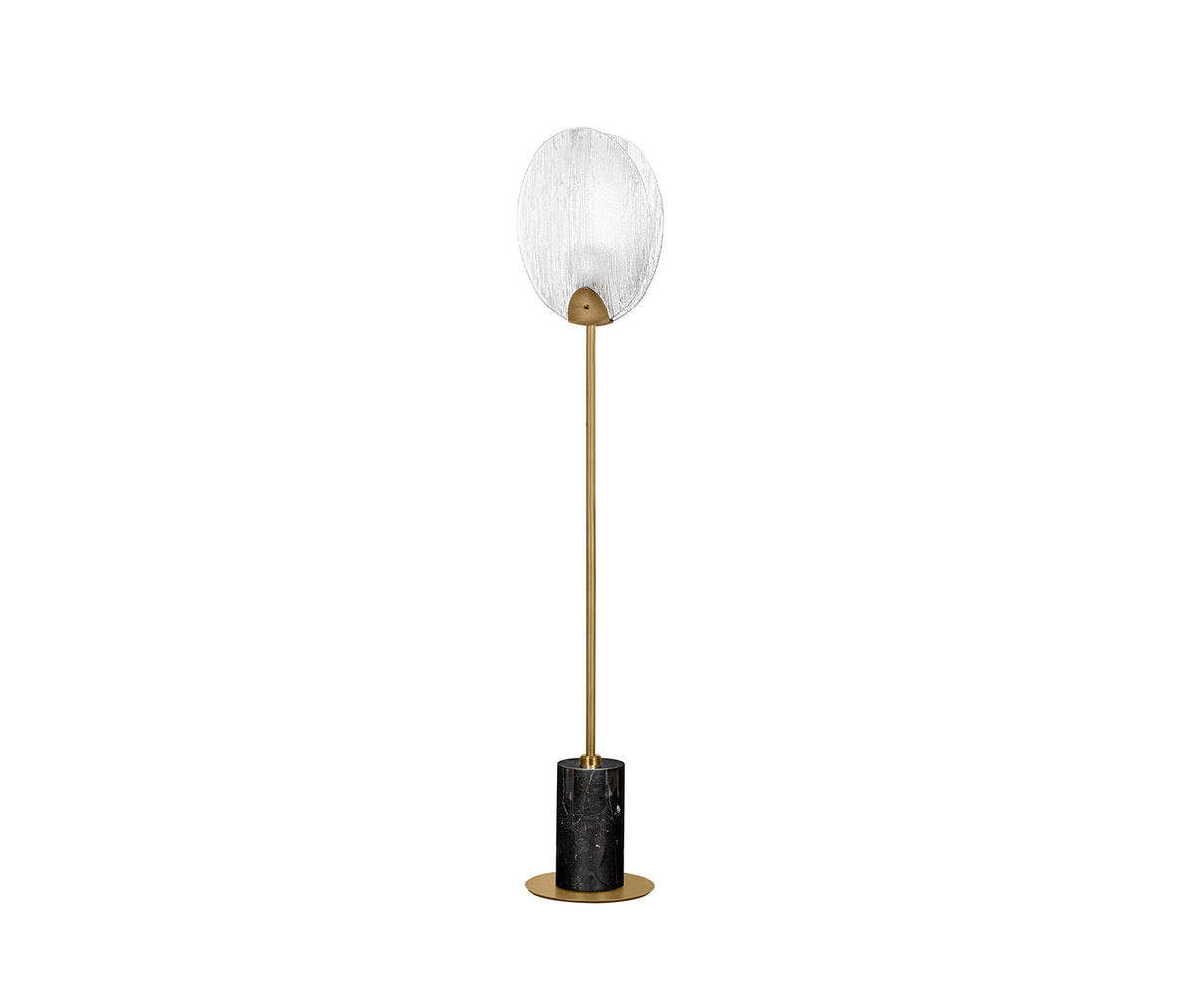 Shelina LED decorative floor lamp in modern style, matte gold color