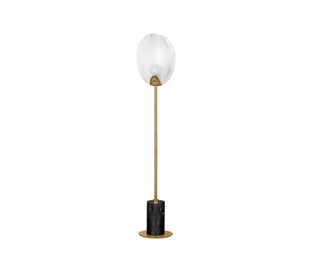Shelina LED decorative floor lamp in modern style, matte gold color