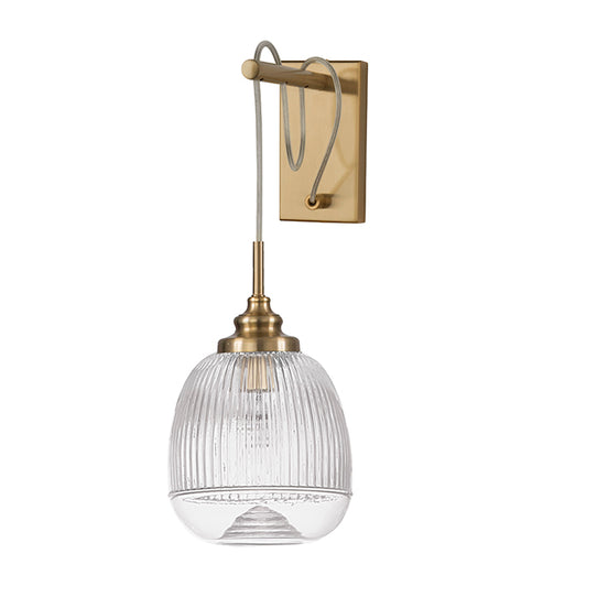 MOND wall lamp gold metal transparent glass