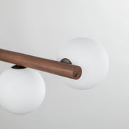 Estera multi-arm pendant lamp made of natural wood, Scandinavian style