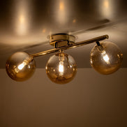 Estera multi-arm ceiling light made of glass, in a modern style