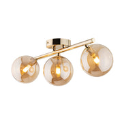 Estera multi-arm ceiling light made of glass, in a modern style