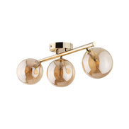 Estera multi-arm ceiling light made of glass, in a modern style