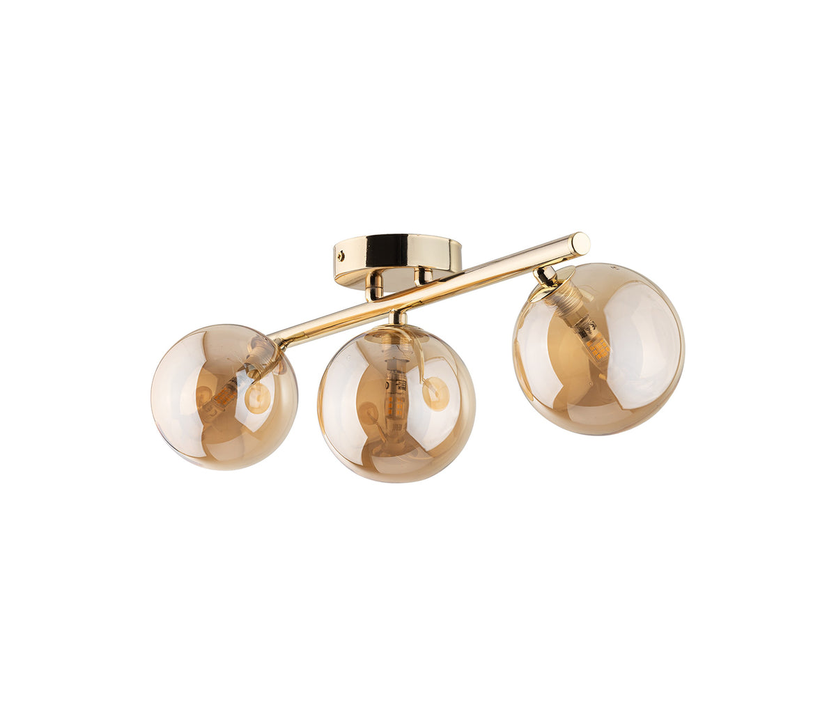 Estera multi-arm ceiling light made of glass, in a modern style