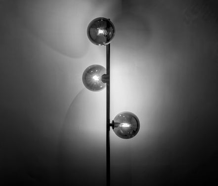 Estera decorative floor lamp made of glass, modern style