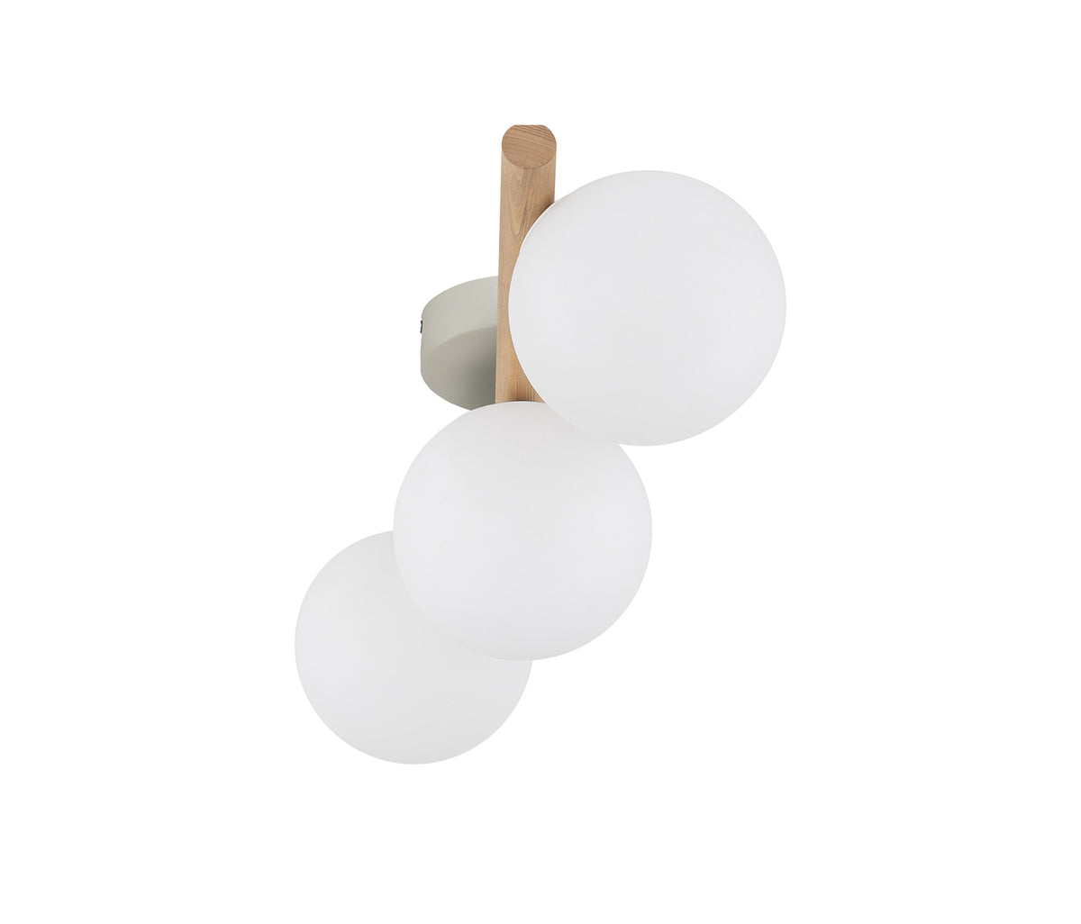 Estera ceiling lamp made of natural wood, in Scandinavian style