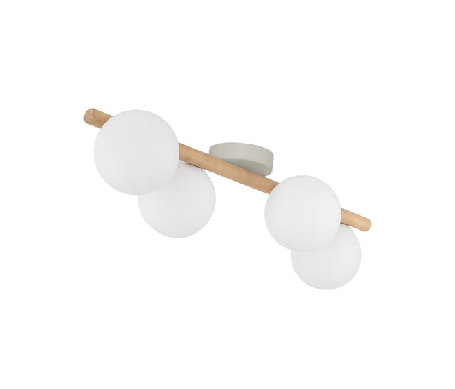 Estera general ceiling light made of natural wood