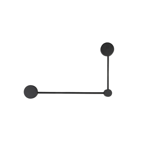 Orbit decorative wall lamp made of metal, in black