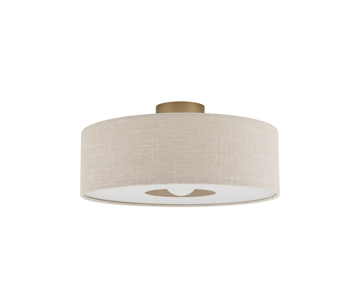 Santana general ceiling light from modern butter-colored fabric