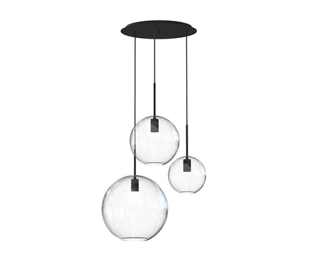Sphere több ágú függesztett lámpa modern átlátszó üvegből