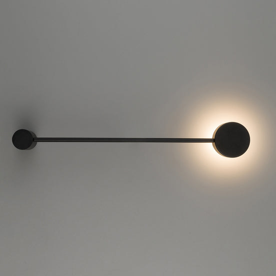 Orbit decorative wall lamp made of metal, in black