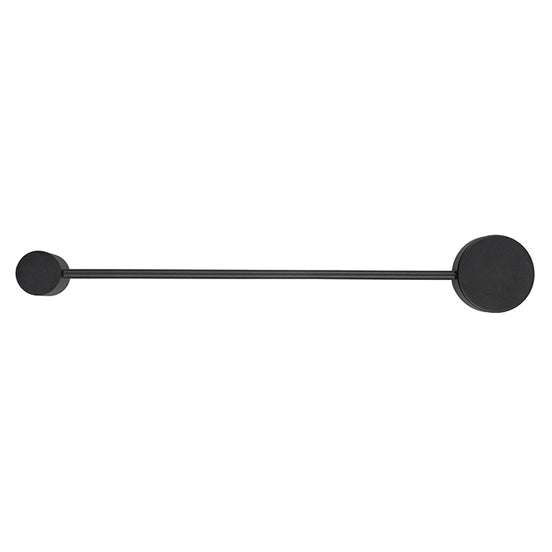 Orbit decorative wall lamp made of metal, in black