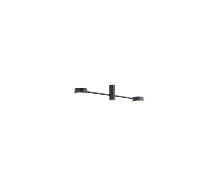 Orbit multi-arm ceiling lamp made of metal, in black