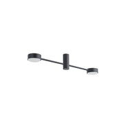 Orbit multi-arm ceiling lamp made of metal, in black