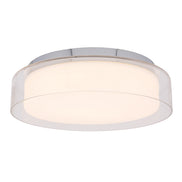 Pan general ceiling light in modern chrome glass design