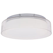 Pan general ceiling light in modern chrome glass design