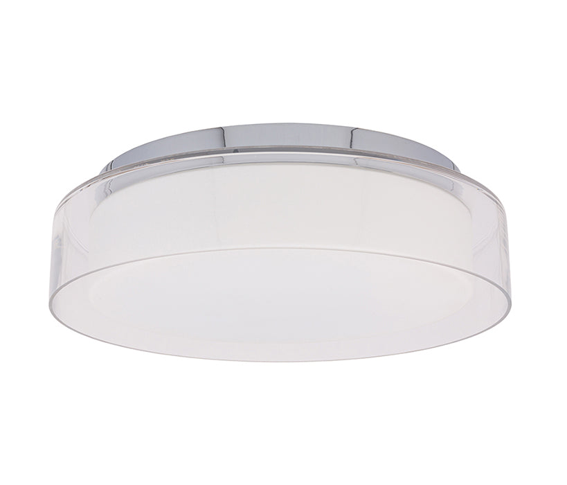 Pan general ceiling light in modern chrome glass design