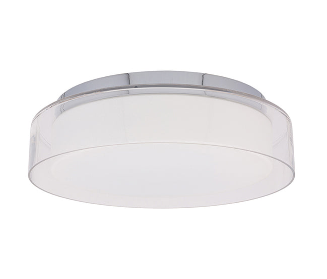 Pan general ceiling light in modern chrome glass design