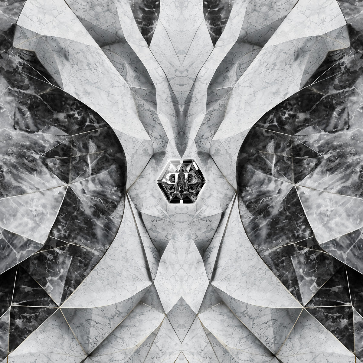 Philipp Plein 2 – Geometric Marble Panel