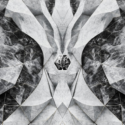 Philipp Plein 2 – Geometric Marble Panel