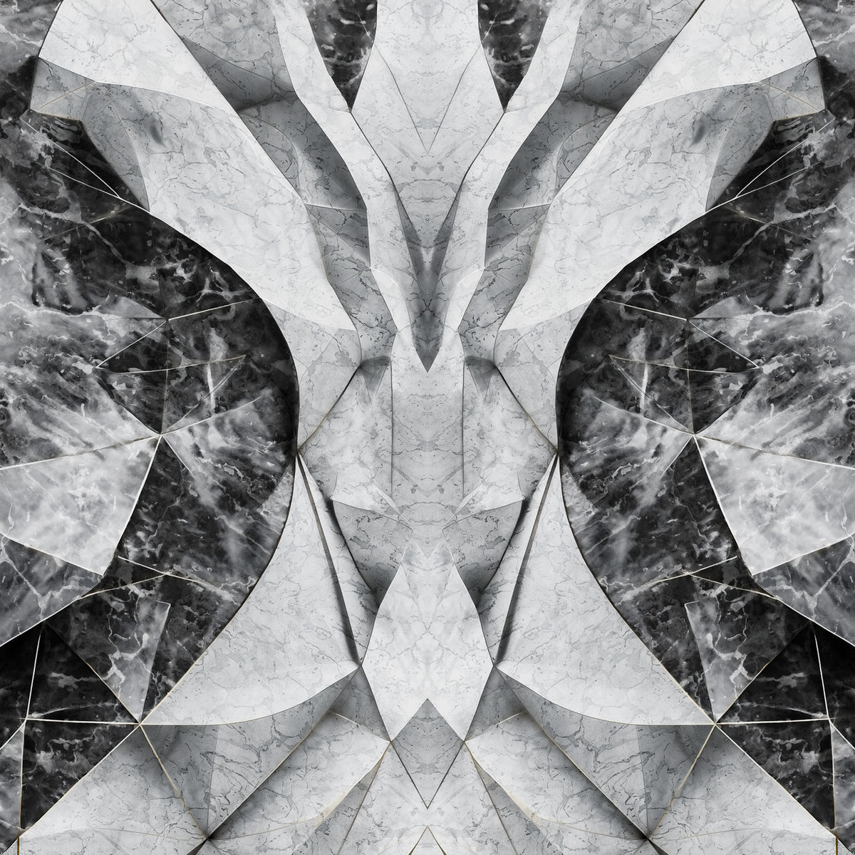 Philipp Plein 2 – Geometric Marble Panel
