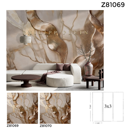 Philipp Plein 2 – Marble Gold Panel