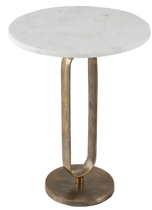 ELEGANCE 60 cm lerakóasztal fehér márványlappal