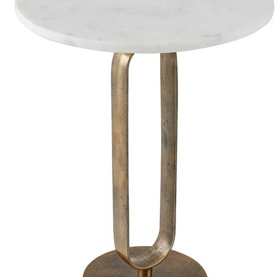 ELEGANCE 60 cm lerakóasztal fehér márványlappal