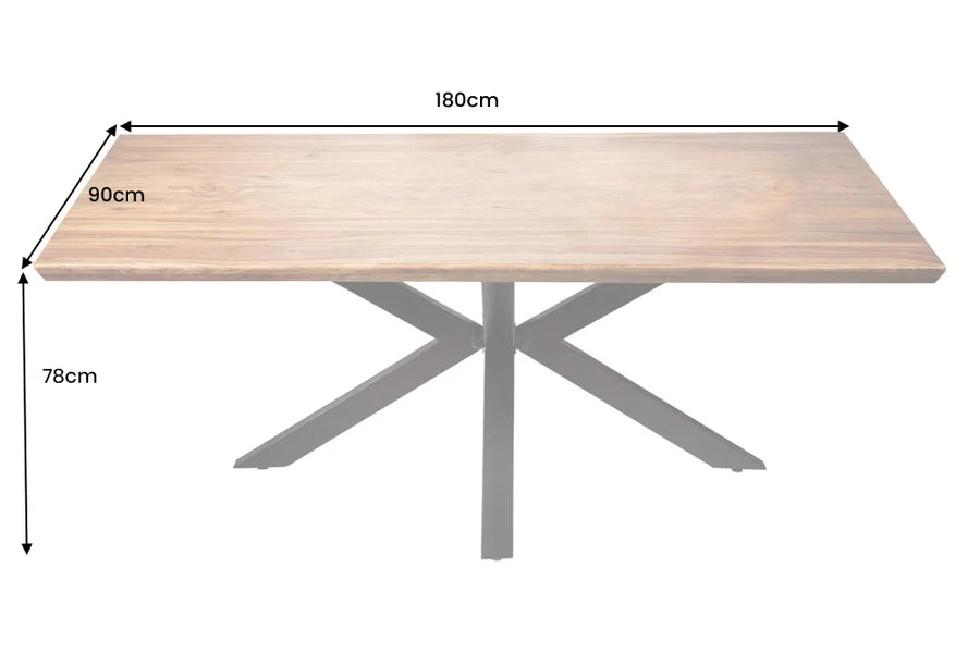 Étkezőasztal GALAXIE II 180 cm sheeshamfa