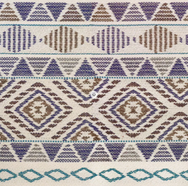 INDIGÉNE 03 Blue Universe mintás textil