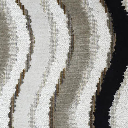 TAYLORS JACQUARD VELVET 02 Linen Black kárpitszövet