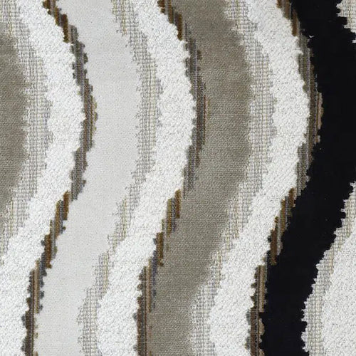 TAYLORS JACQUARD VELVET 02 Linen Black kárpitszövet